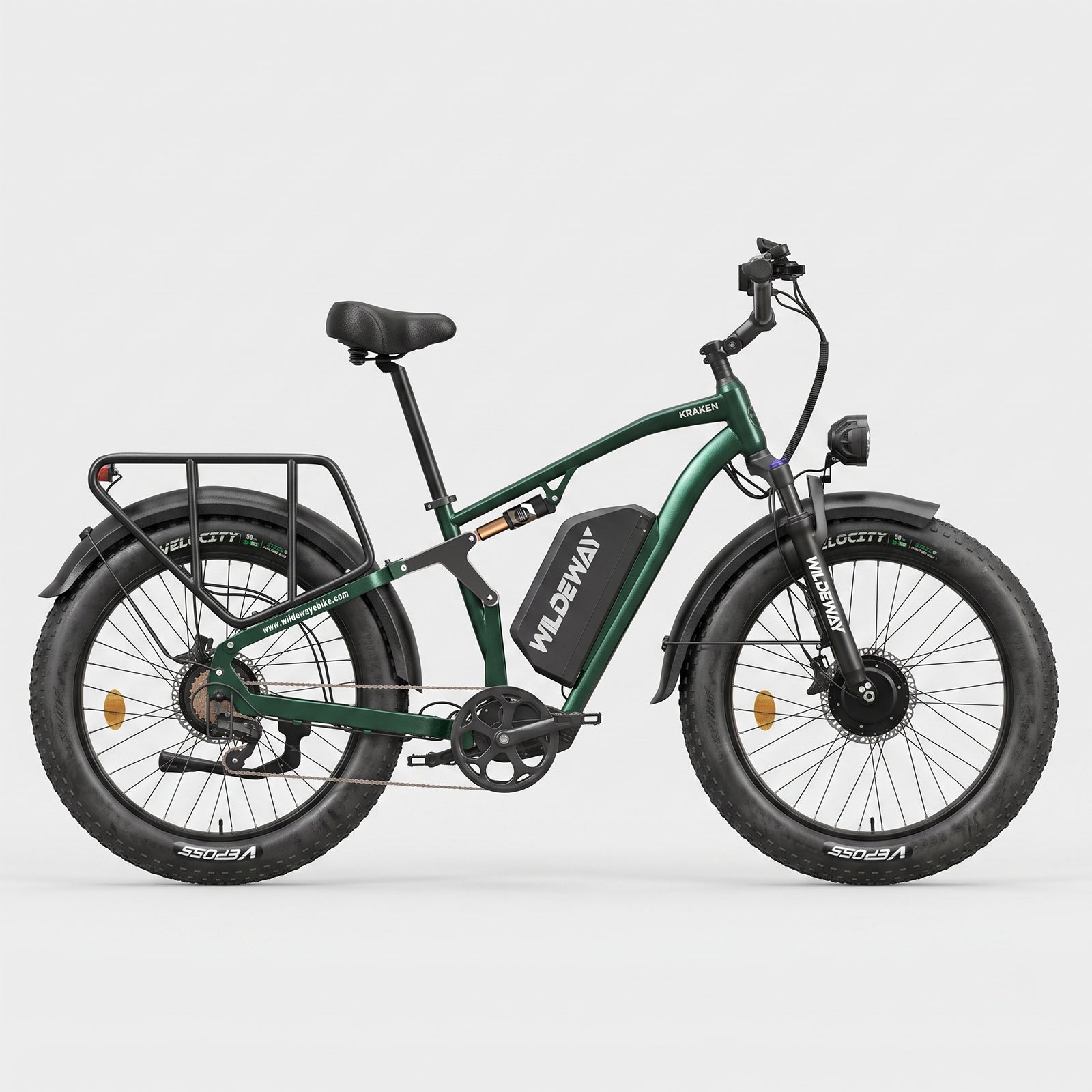 3000W Peak AWD Electric Fat tire Bike with 52V 25ah Battery