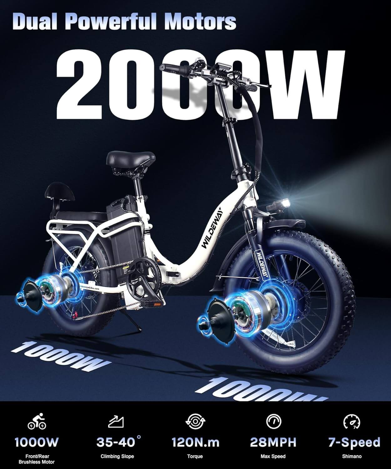 2000W urban ebike dual motor