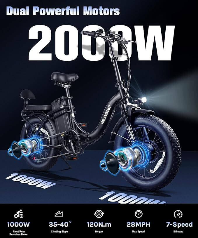 2000w dual motor eBike