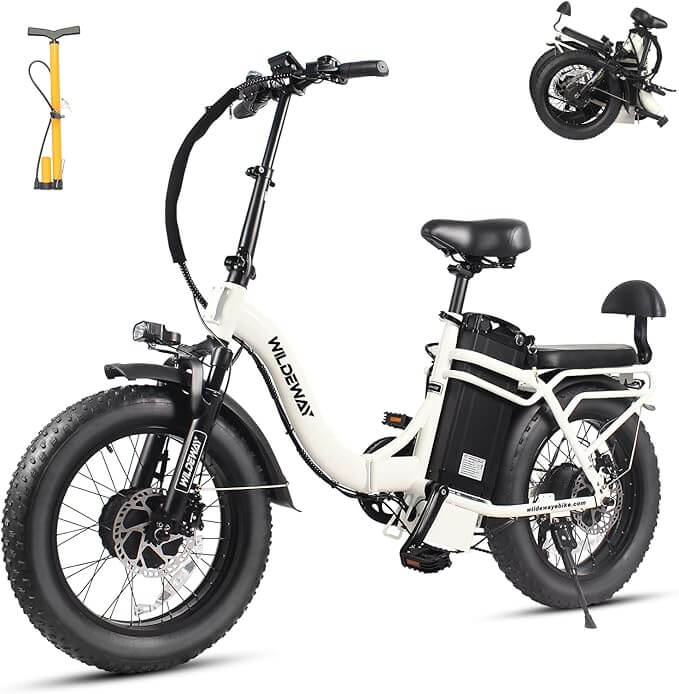 Dual motor electric bike White