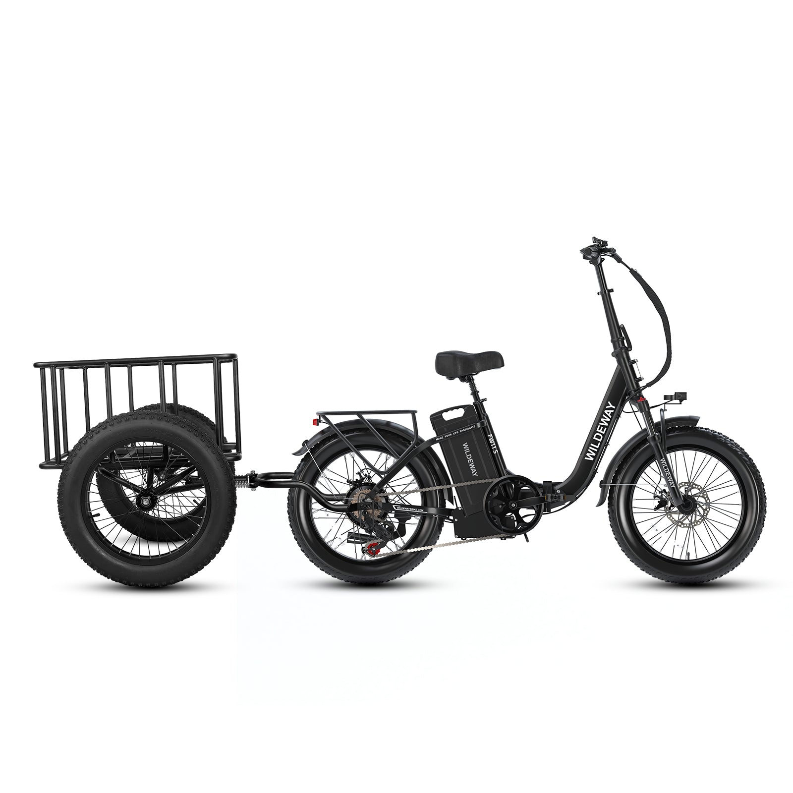electric trailer for bicycle NA Cycles Trail-Monster Cargo 1060001 hauling machine Birch Grolar AWD Hunting eBike