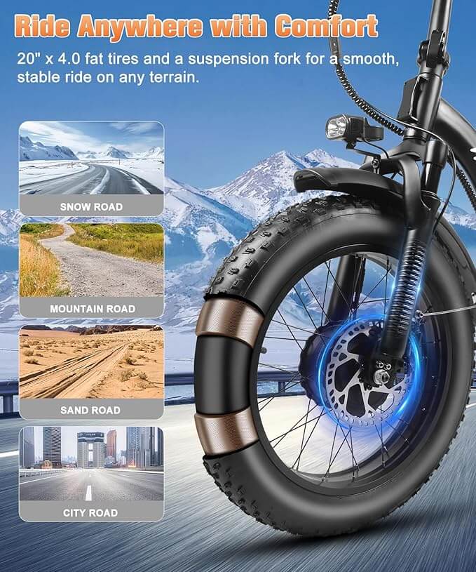 dual motor fat tire electric bike