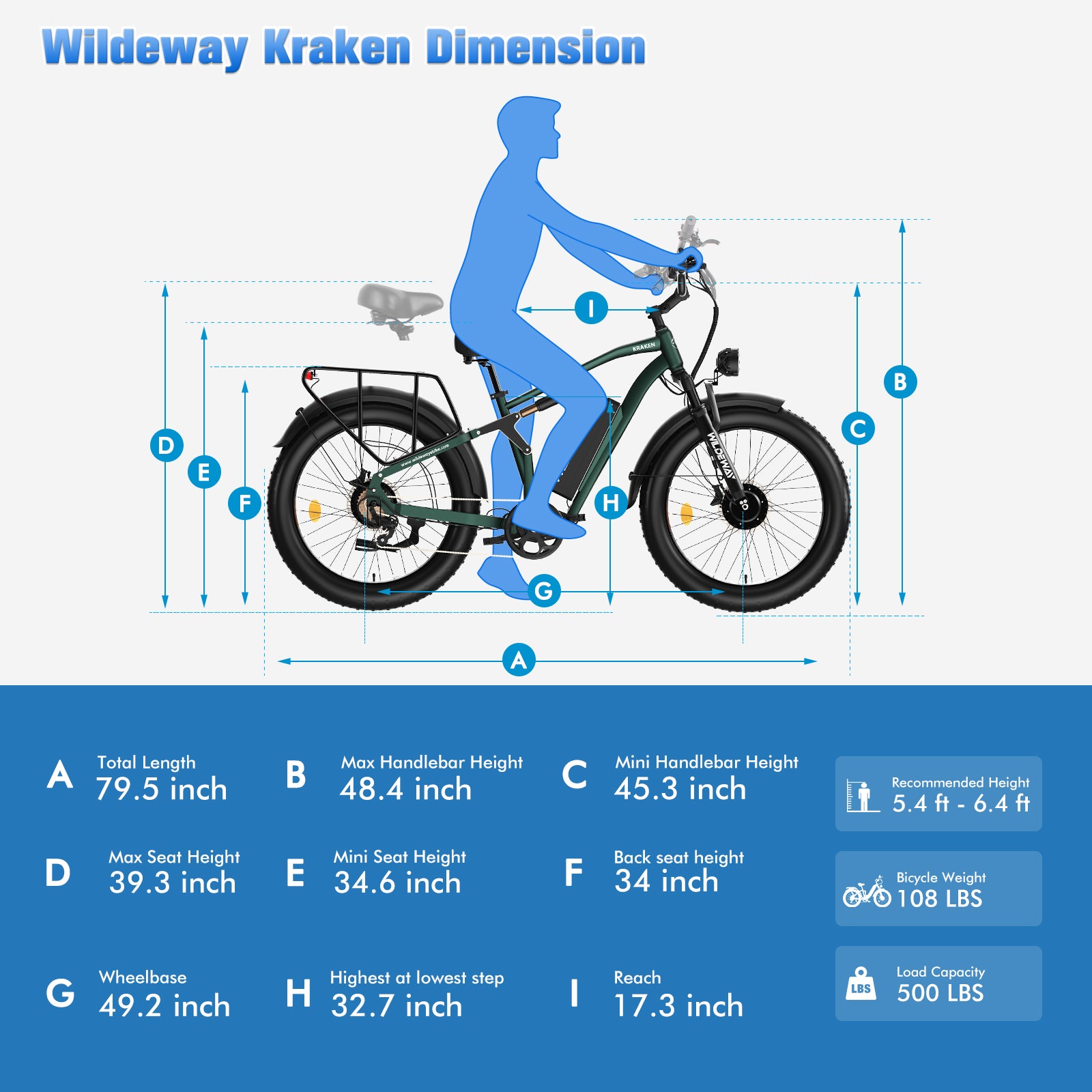 Wildeway Kraken geometry and dimensions