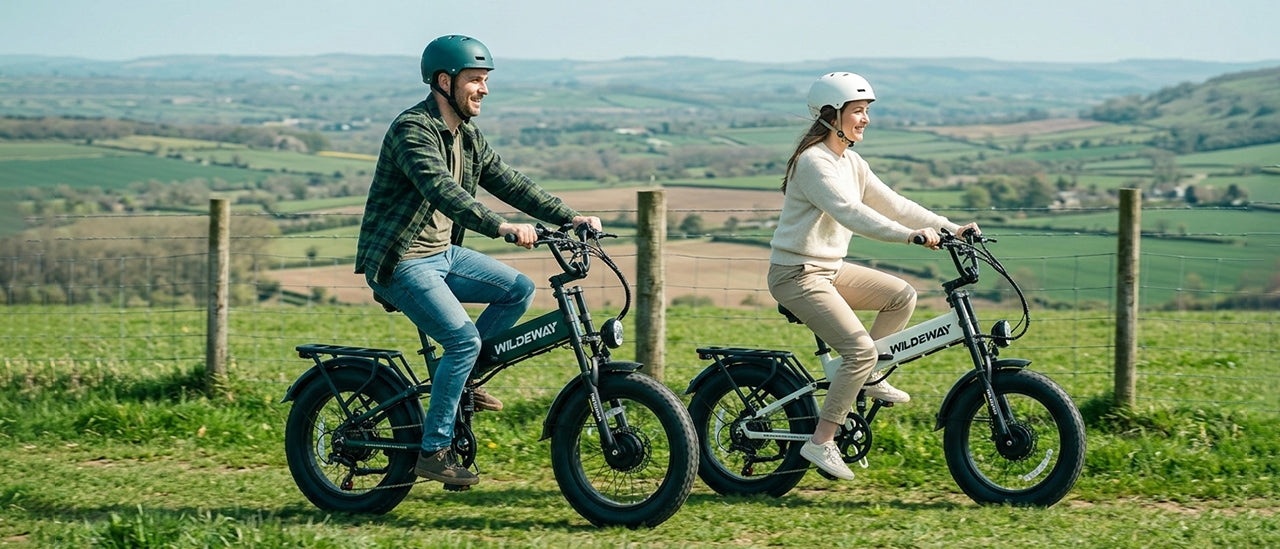 Folding Fat tire Dual Motor E-Bike with Full Suspension | Wildeway